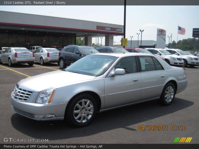 Radiant Silver / Ebony 2010 Cadillac DTS
