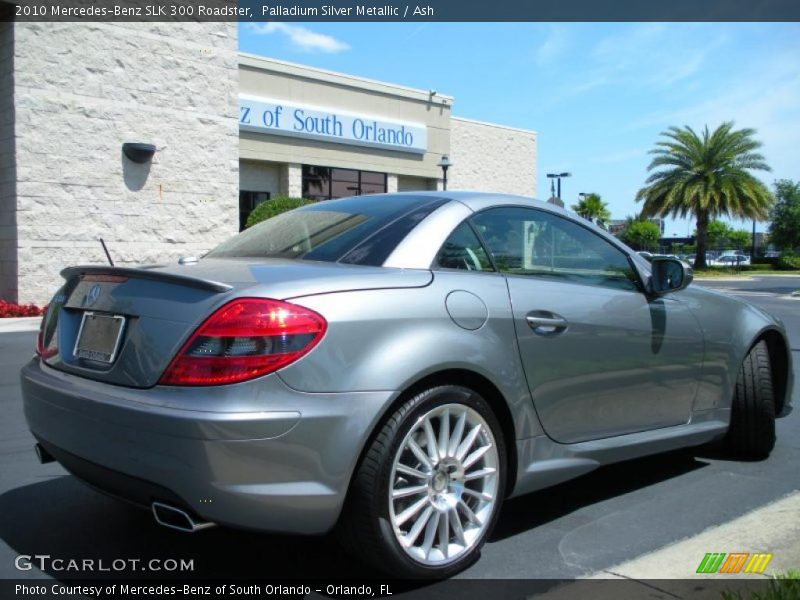 Palladium Silver Metallic / Ash 2010 Mercedes-Benz SLK 300 Roadster