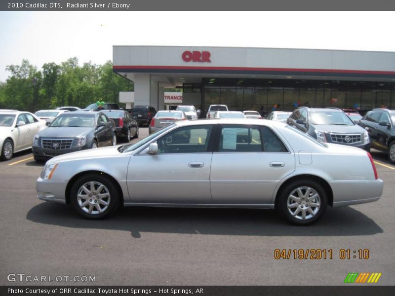 Radiant Silver / Ebony 2010 Cadillac DTS