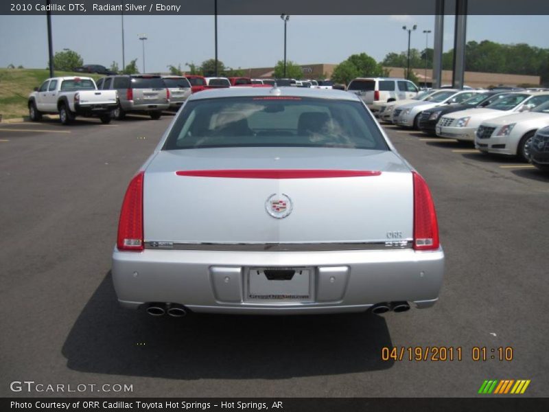 Radiant Silver / Ebony 2010 Cadillac DTS