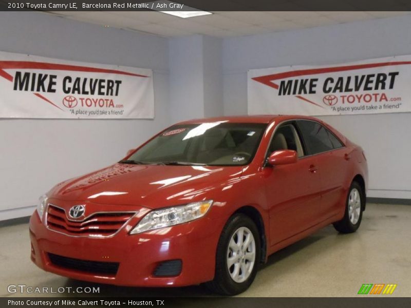 Barcelona Red Metallic / Ash Gray 2010 Toyota Camry LE