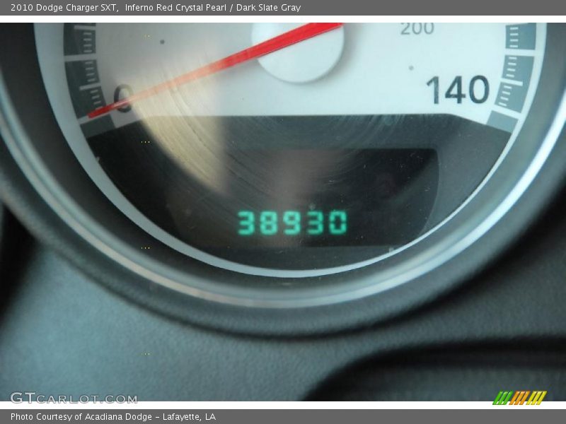 Inferno Red Crystal Pearl / Dark Slate Gray 2010 Dodge Charger SXT