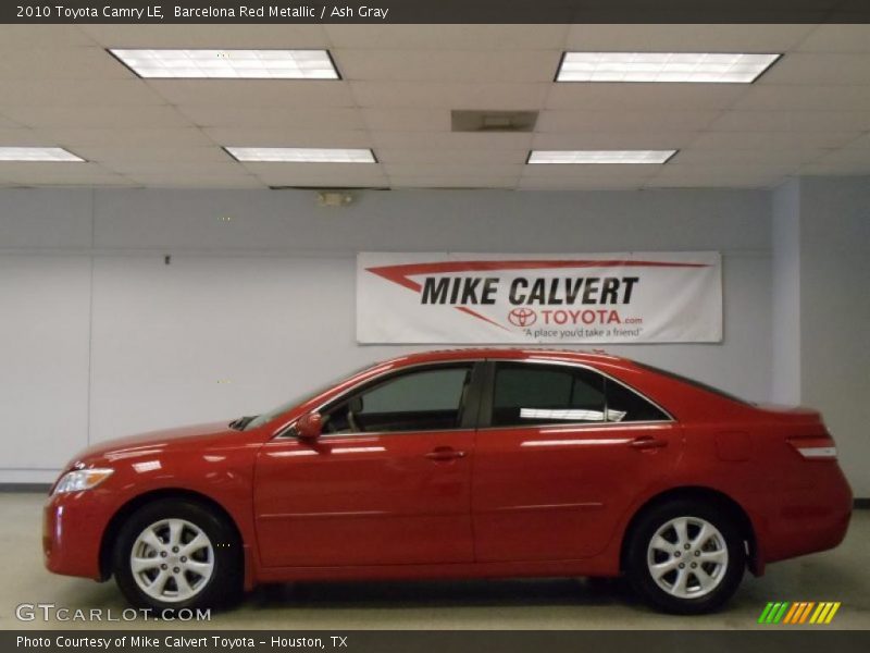 Barcelona Red Metallic / Ash Gray 2010 Toyota Camry LE