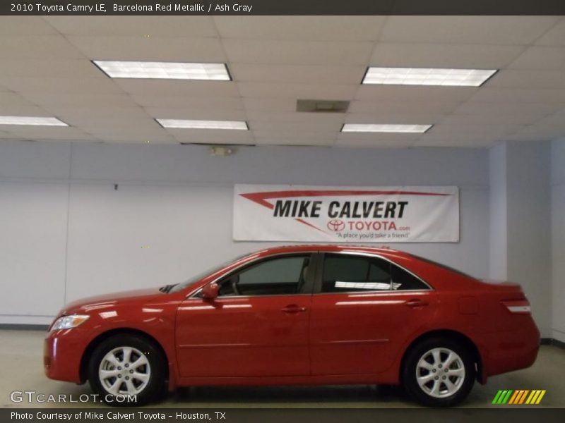 Barcelona Red Metallic / Ash Gray 2010 Toyota Camry LE