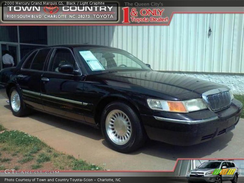 Black / Light Graphite 2000 Mercury Grand Marquis GS