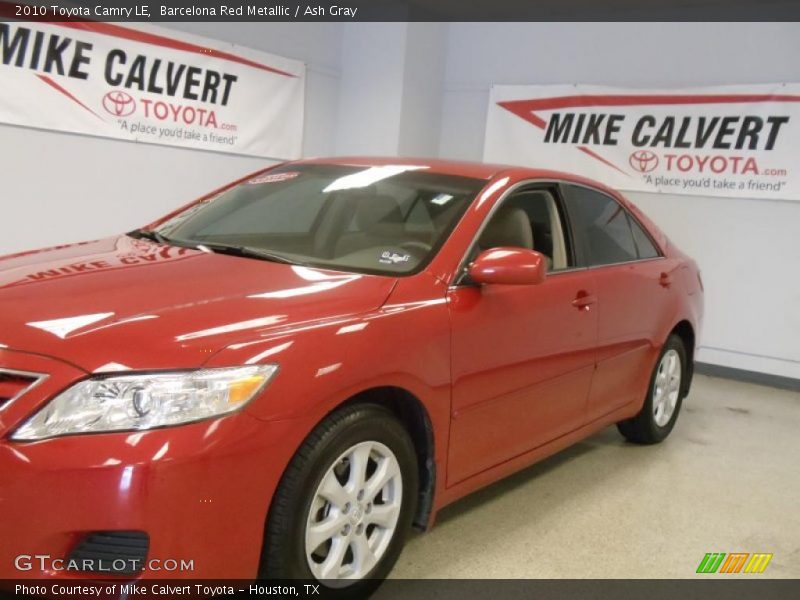 Barcelona Red Metallic / Ash Gray 2010 Toyota Camry LE