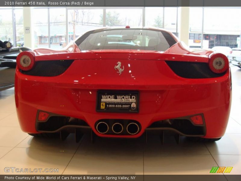 Rosso Corsa (Red) / Beige 2010 Ferrari 458 Italia