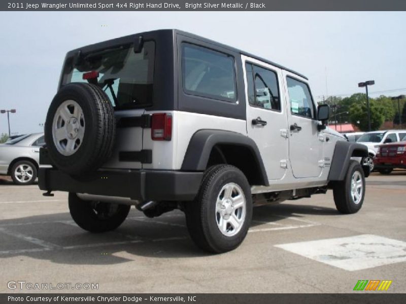  2011 Wrangler Unlimited Sport 4x4 Right Hand Drive Bright Silver Metallic