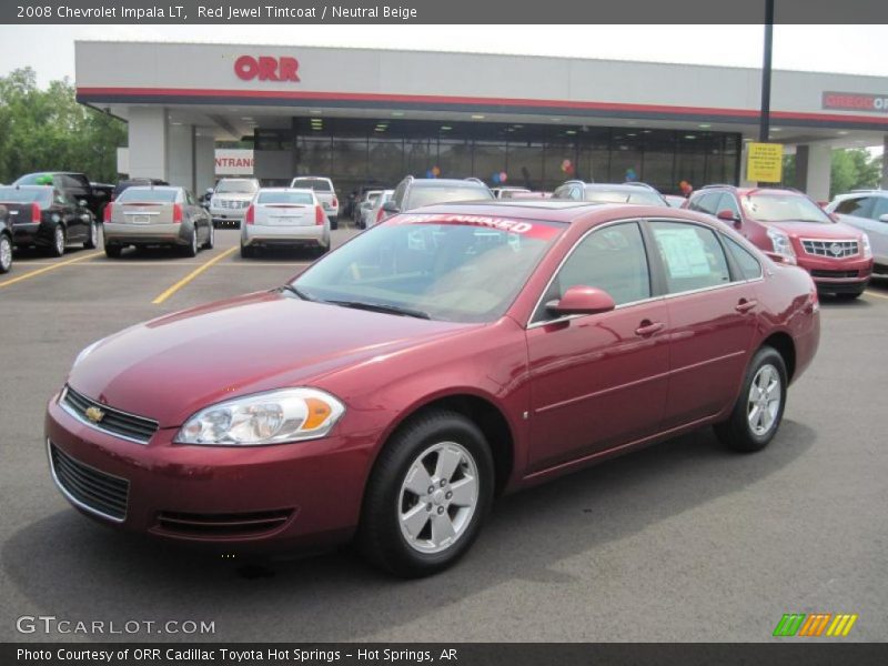 Red Jewel Tintcoat / Neutral Beige 2008 Chevrolet Impala LT
