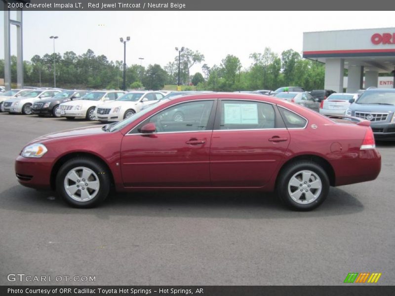 Red Jewel Tintcoat / Neutral Beige 2008 Chevrolet Impala LT