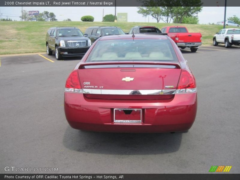 Red Jewel Tintcoat / Neutral Beige 2008 Chevrolet Impala LT