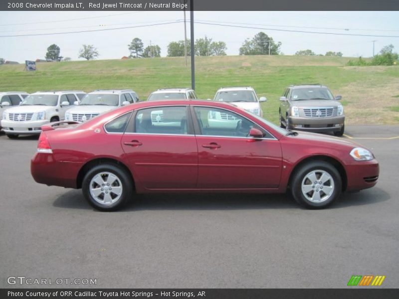 Red Jewel Tintcoat / Neutral Beige 2008 Chevrolet Impala LT