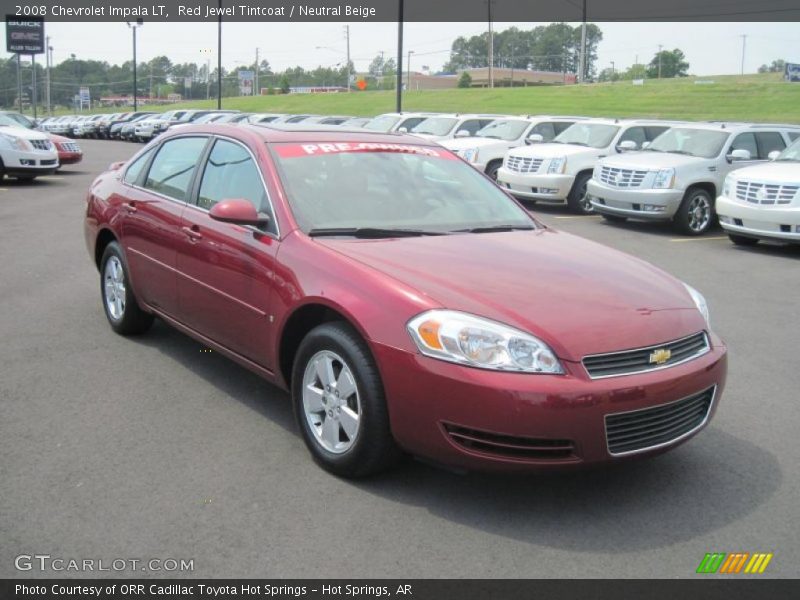 Red Jewel Tintcoat / Neutral Beige 2008 Chevrolet Impala LT