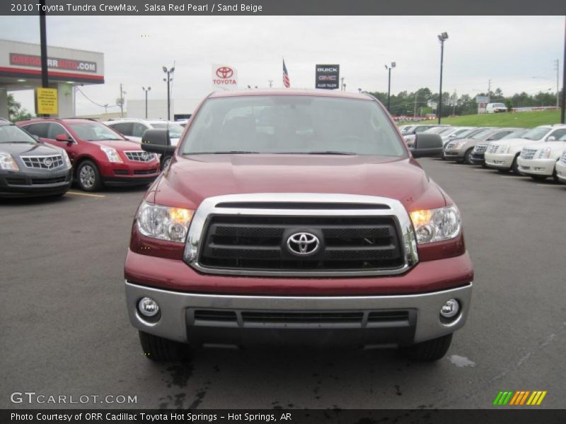 Salsa Red Pearl / Sand Beige 2010 Toyota Tundra CrewMax