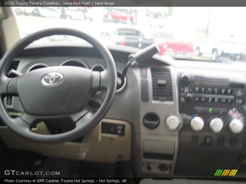 Salsa Red Pearl / Sand Beige 2010 Toyota Tundra CrewMax