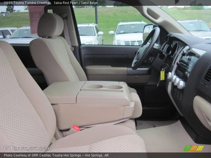 Salsa Red Pearl / Sand Beige 2010 Toyota Tundra CrewMax