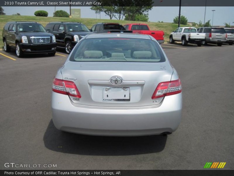 Classic Silver Metallic / Ash Gray 2010 Toyota Camry LE