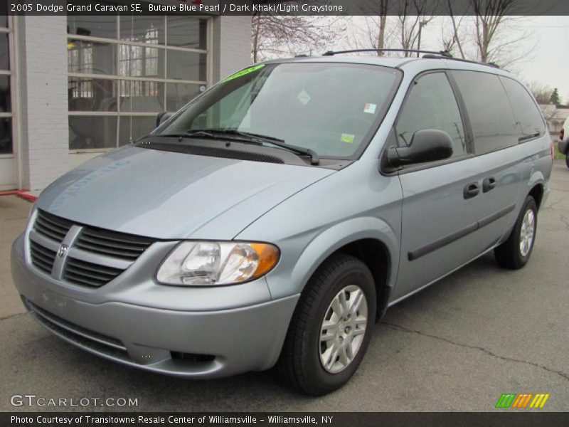Butane Blue Pearl / Dark Khaki/Light Graystone 2005 Dodge Grand Caravan SE