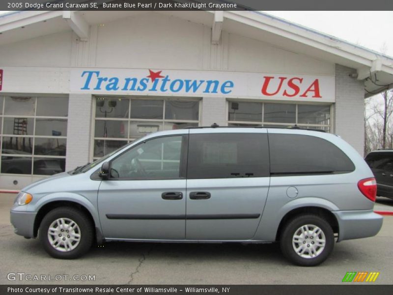 Butane Blue Pearl / Dark Khaki/Light Graystone 2005 Dodge Grand Caravan SE