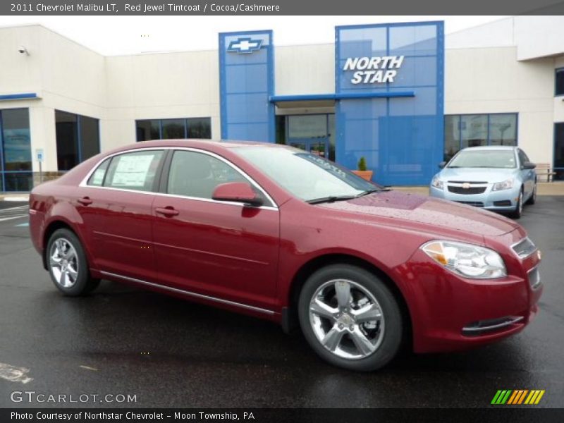 Red Jewel Tintcoat / Cocoa/Cashmere 2011 Chevrolet Malibu LT