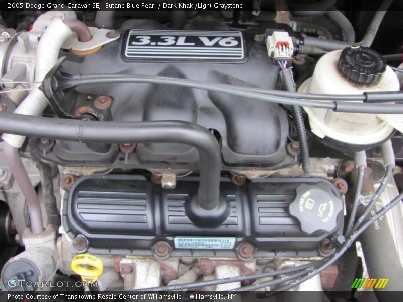 Butane Blue Pearl / Dark Khaki/Light Graystone 2005 Dodge Grand Caravan SE