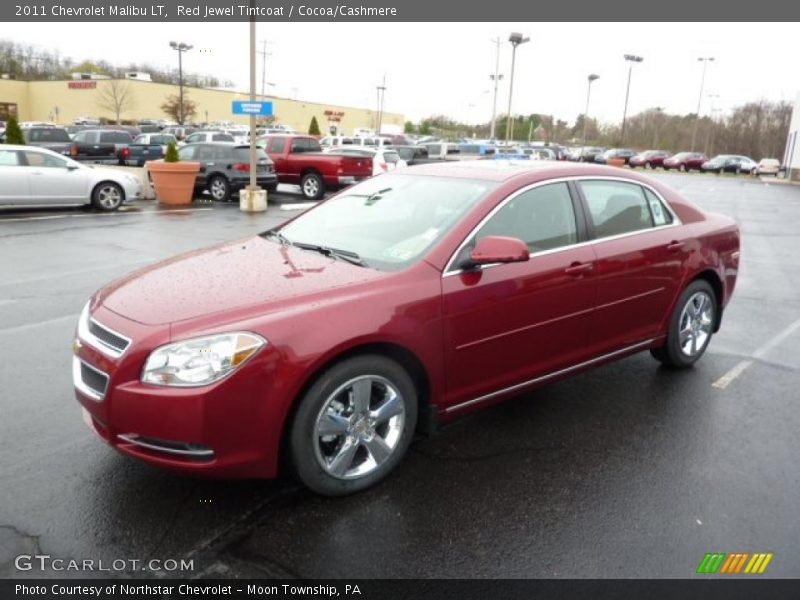 Red Jewel Tintcoat / Cocoa/Cashmere 2011 Chevrolet Malibu LT