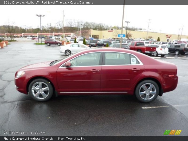 Red Jewel Tintcoat / Cocoa/Cashmere 2011 Chevrolet Malibu LT