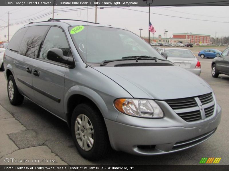 Butane Blue Pearl / Dark Khaki/Light Graystone 2005 Dodge Grand Caravan SE