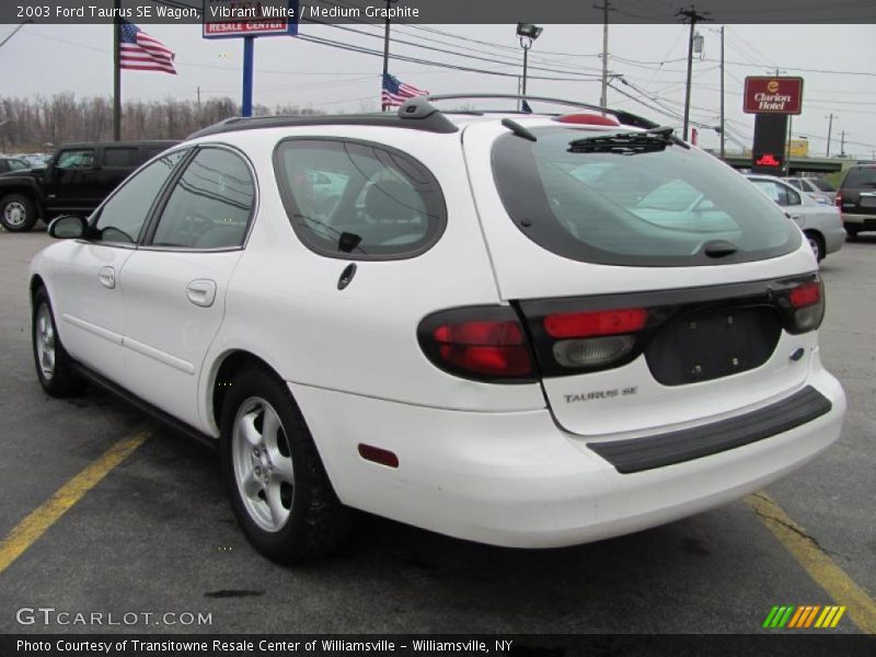 Vibrant White / Medium Graphite 2003 Ford Taurus SE Wagon