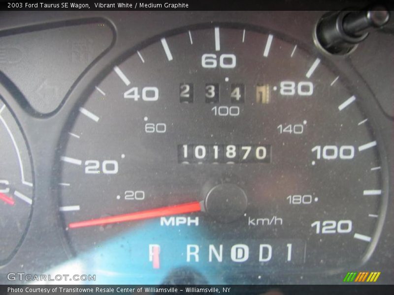 Vibrant White / Medium Graphite 2003 Ford Taurus SE Wagon