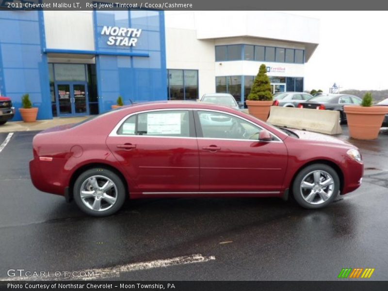 Red Jewel Tintcoat / Cocoa/Cashmere 2011 Chevrolet Malibu LT