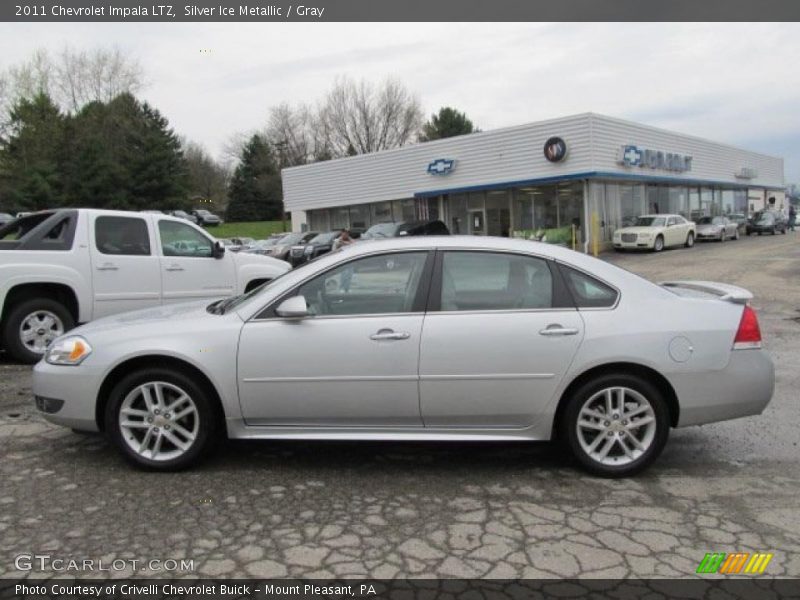 Silver Ice Metallic / Gray 2011 Chevrolet Impala LTZ