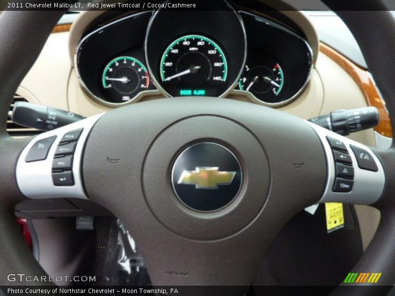 Red Jewel Tintcoat / Cocoa/Cashmere 2011 Chevrolet Malibu LT