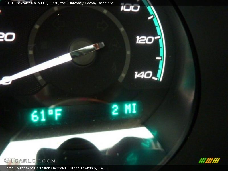 Red Jewel Tintcoat / Cocoa/Cashmere 2011 Chevrolet Malibu LT