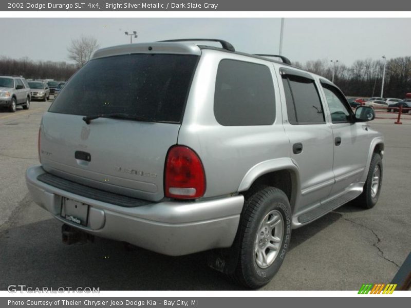 Bright Silver Metallic / Dark Slate Gray 2002 Dodge Durango SLT 4x4