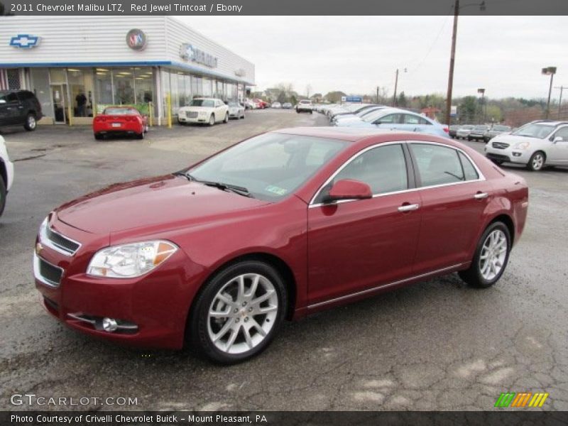 Red Jewel Tintcoat / Ebony 2011 Chevrolet Malibu LTZ