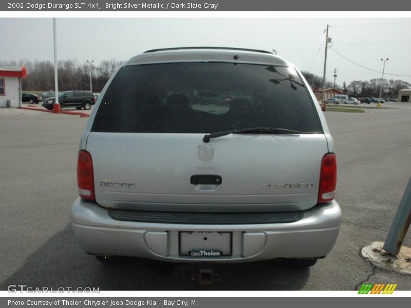 Bright Silver Metallic / Dark Slate Gray 2002 Dodge Durango SLT 4x4
