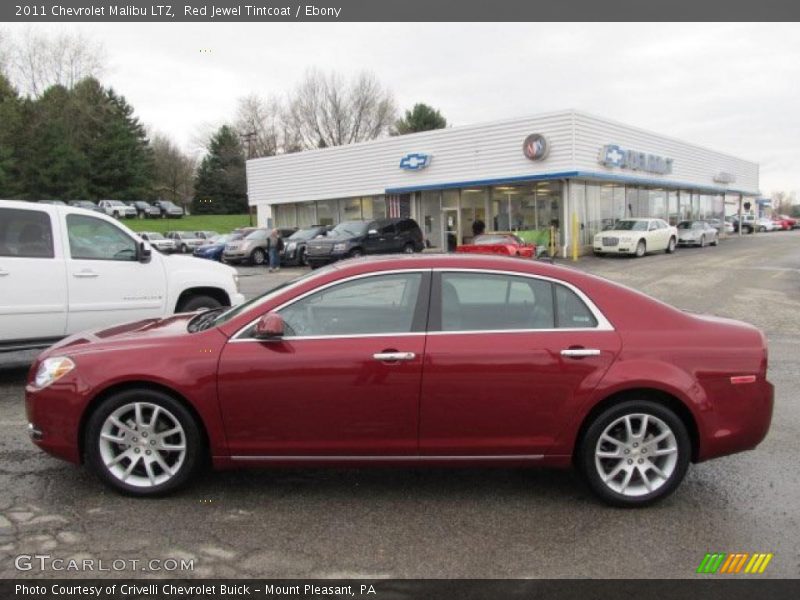 Red Jewel Tintcoat / Ebony 2011 Chevrolet Malibu LTZ