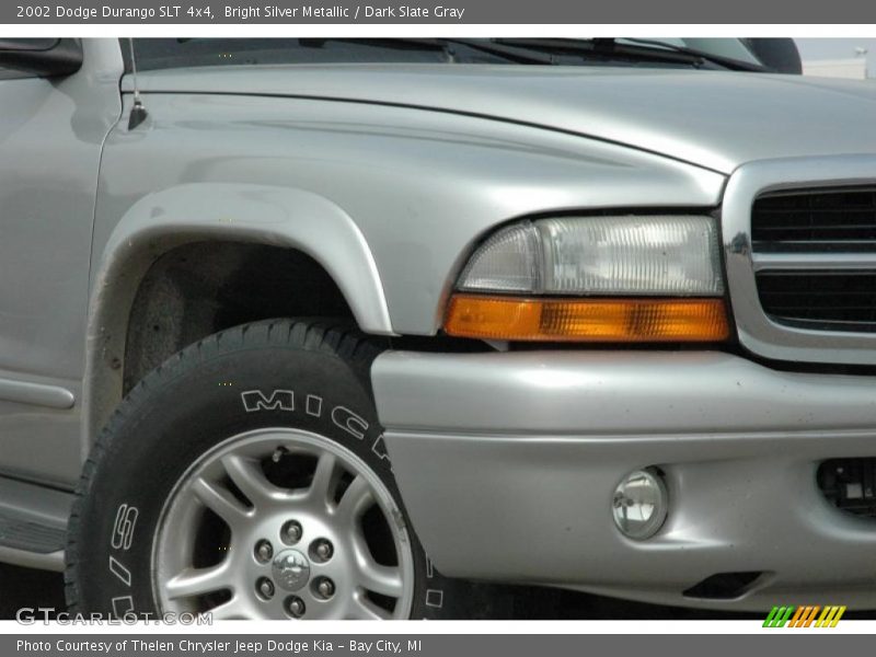 Bright Silver Metallic / Dark Slate Gray 2002 Dodge Durango SLT 4x4
