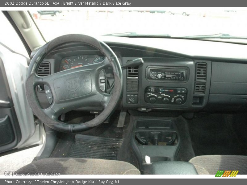 Bright Silver Metallic / Dark Slate Gray 2002 Dodge Durango SLT 4x4