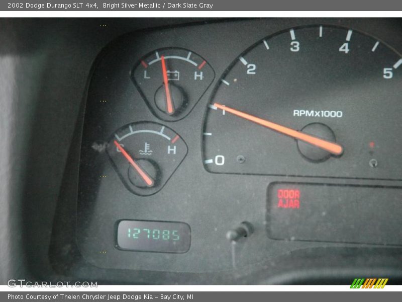 Bright Silver Metallic / Dark Slate Gray 2002 Dodge Durango SLT 4x4