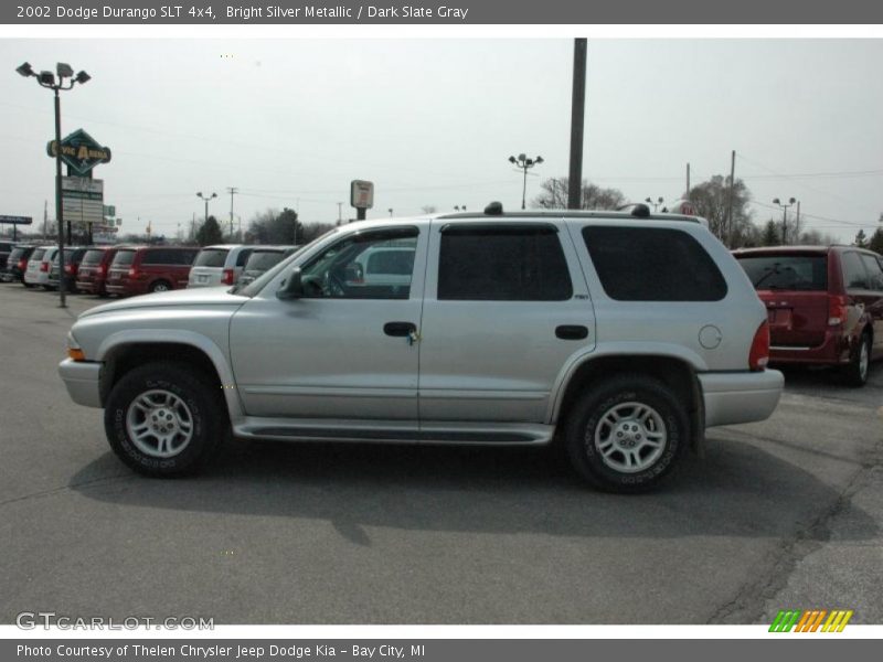 Bright Silver Metallic / Dark Slate Gray 2002 Dodge Durango SLT 4x4