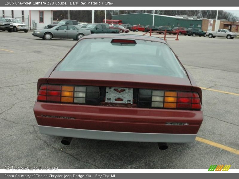  1986 Camaro Z28 Coupe Dark Red Metallic