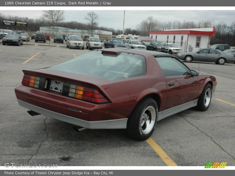 1986 Camaro Z28 Coupe Dark Red Metallic