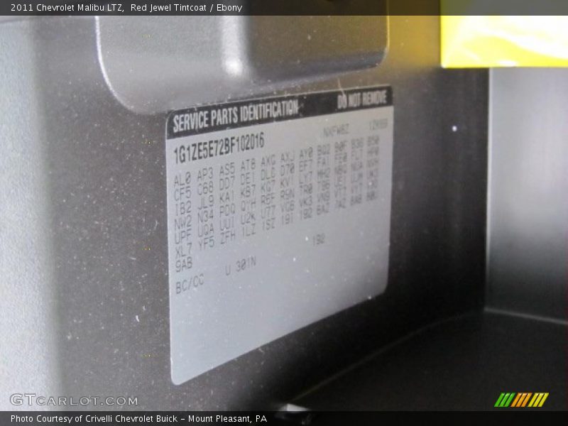 Red Jewel Tintcoat / Ebony 2011 Chevrolet Malibu LTZ