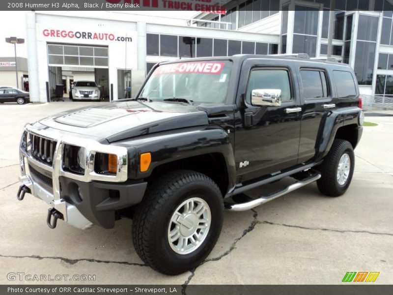 Black / Ebony Black 2008 Hummer H3 Alpha