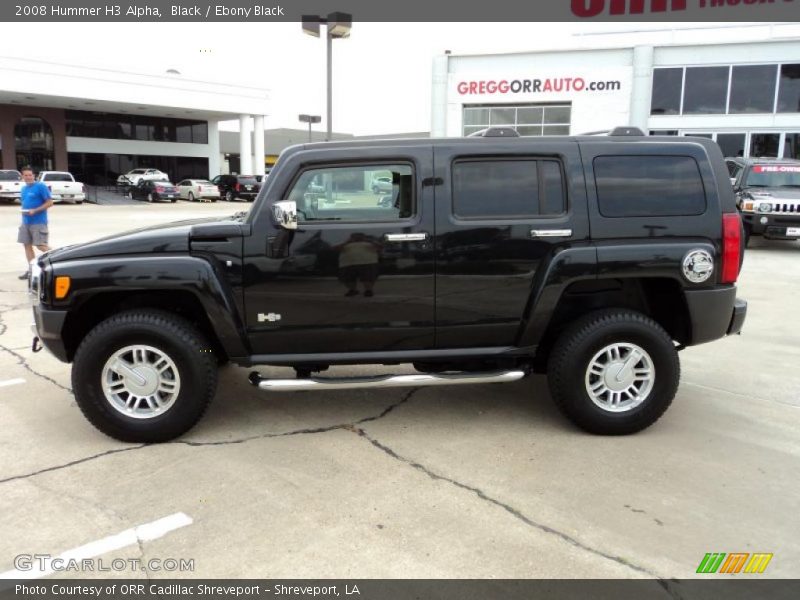 Black / Ebony Black 2008 Hummer H3 Alpha