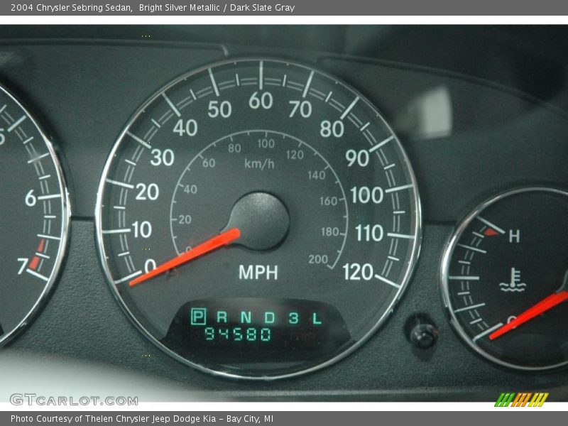 Bright Silver Metallic / Dark Slate Gray 2004 Chrysler Sebring Sedan