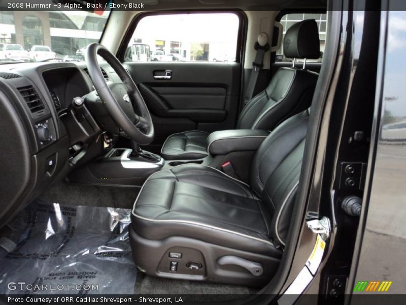  2008 H3 Alpha Ebony Black Interior