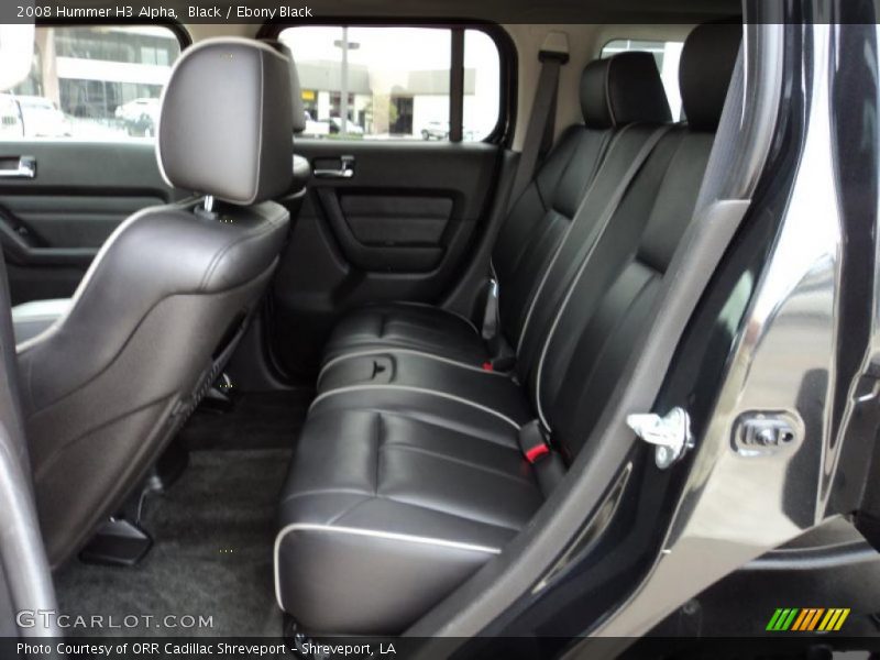  2008 H3 Alpha Ebony Black Interior